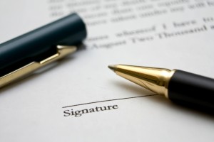 title insurance contract signing